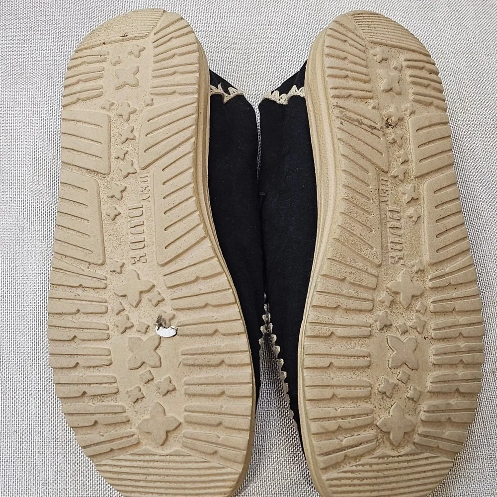 Hey Dude Wendy Crochet Black Womens Loafers Size 8 Moccasins Slip On Shoes - Picture 7 of 8